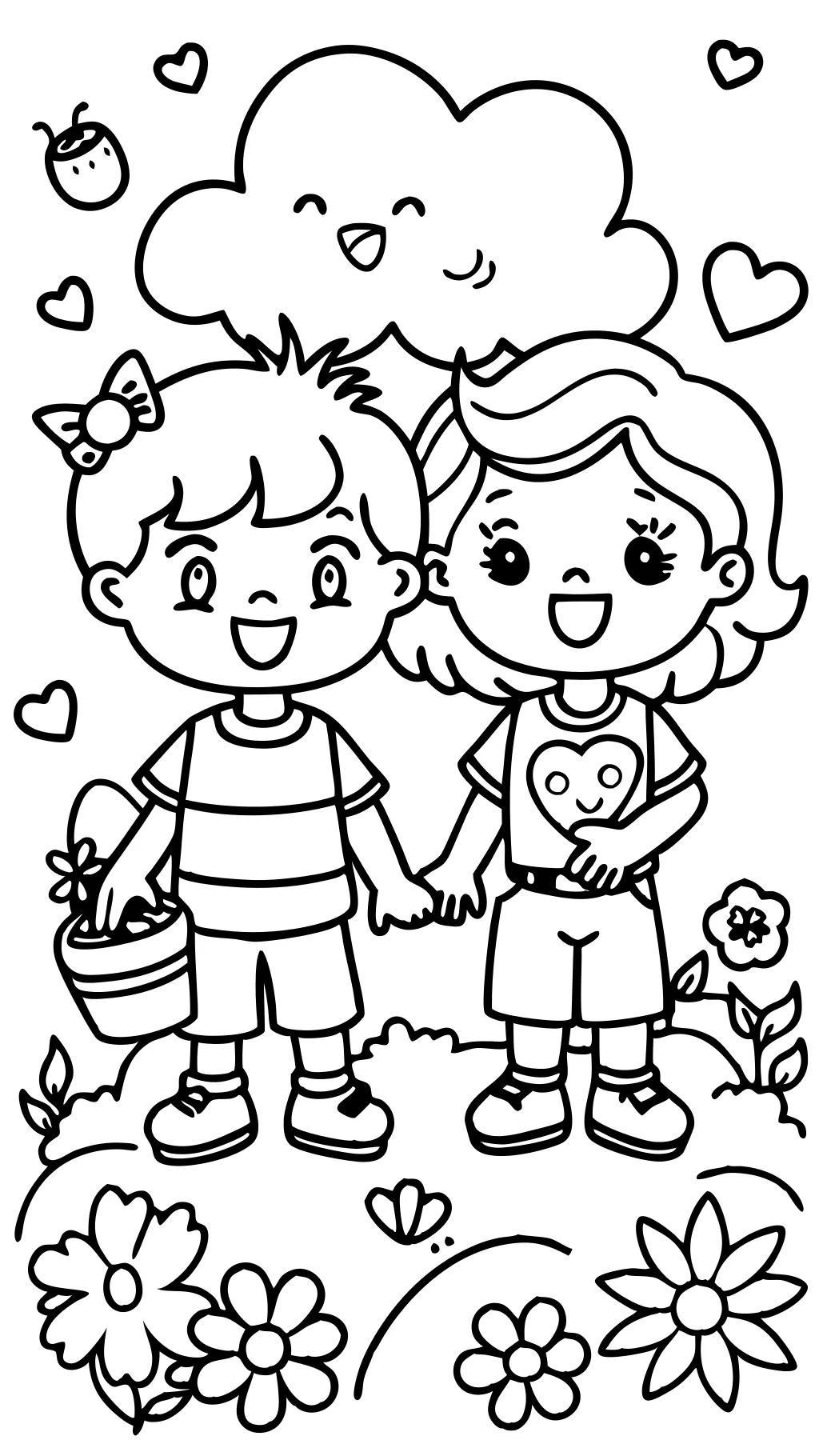 best friend coloring pages to print